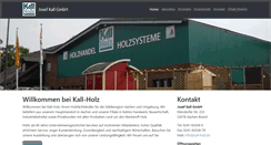 Desktop Screenshot of kall-holz.de