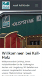Mobile Screenshot of kall-holz.de